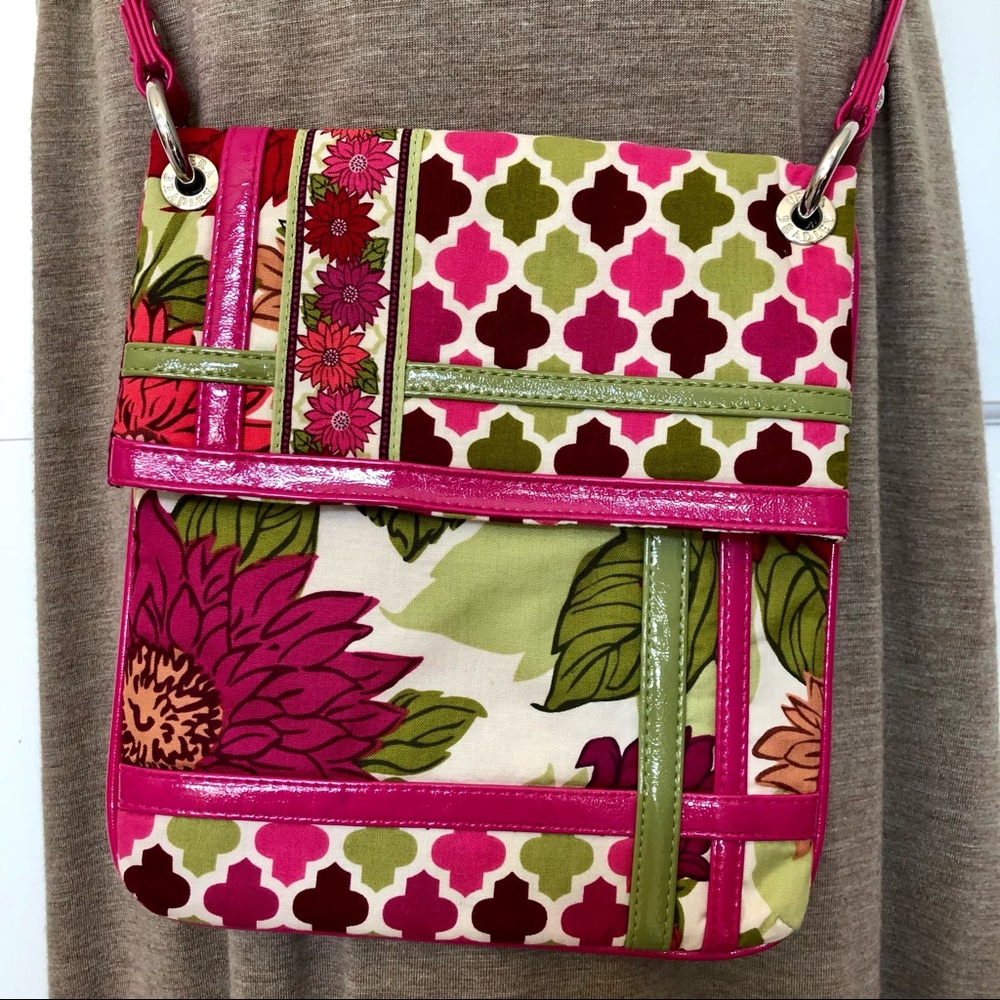 Vera Bradley Hello Dahlia Hipster Flipster Bag